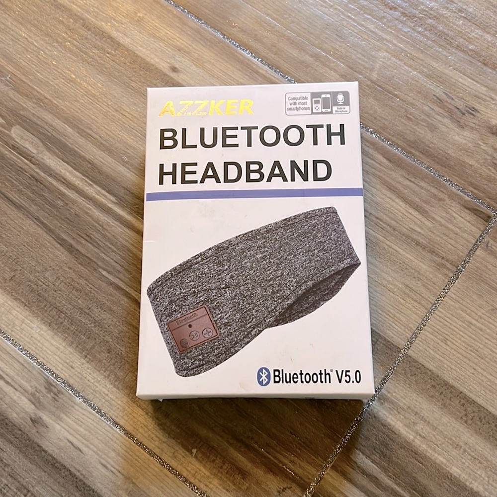 🎶🎸✨NWT✨Charcoal Spacedye Bluetooth Headband